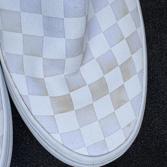Vans Classic Slip On Shoes Mens Size 6 Womens 7.5 Checkerboard Skate Canvas - Picture 7 of 10